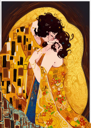 The Kiss redraw w/ ocs