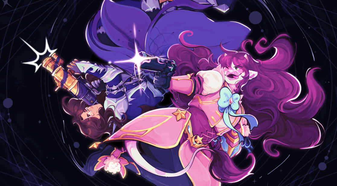 2 character fullbodies + simple bg